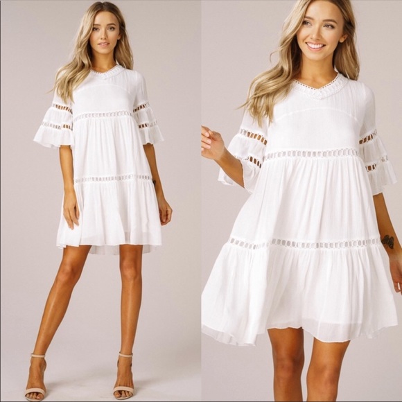 Glamvault Dresses & Skirts - White Gauze Babydoll Dress💞